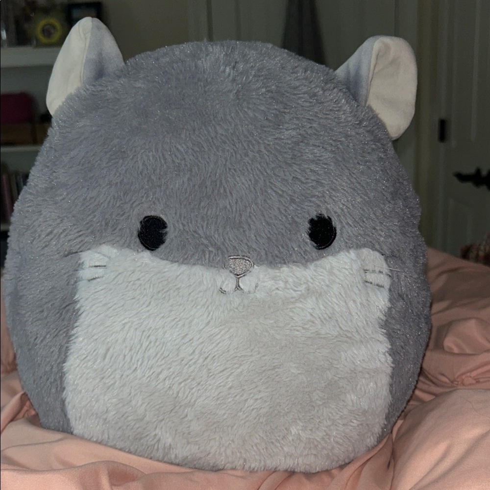 Gray and White Plush Toy